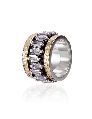 Interlocking Gold/Silver Ring