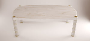 Exclusive Estremoz Marble Top Luxury Designer Dining Table - Pony