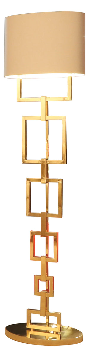 Gold Contemporary Floor Lamp - Signature