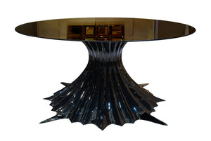 Exclusive Spider Pedestal Large Glass Dining Table - Gattopardo