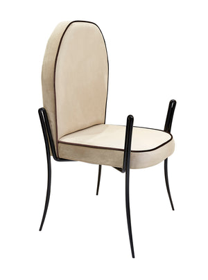 Luxury Spider Upholstered Soft Velvelt Dining Chair - Gattopardo