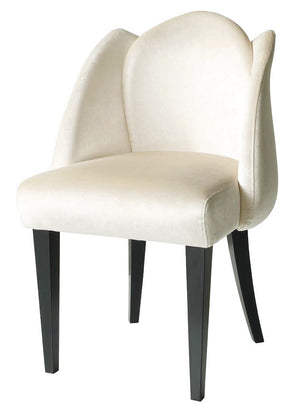 High End Luxury Modern Velvet  Flower Dining Chair - Lotus