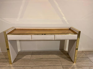Luxury Gold Brass Dressing Table With Drawers - Signature
