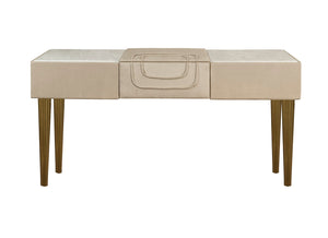 Exclusive Suede and Marble Top Dressing Table - Tuscany