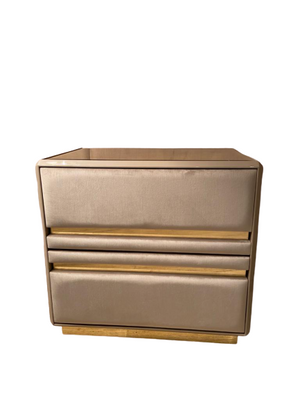 High End 2 Drawers Luxury Bedside Table - Gattopardo