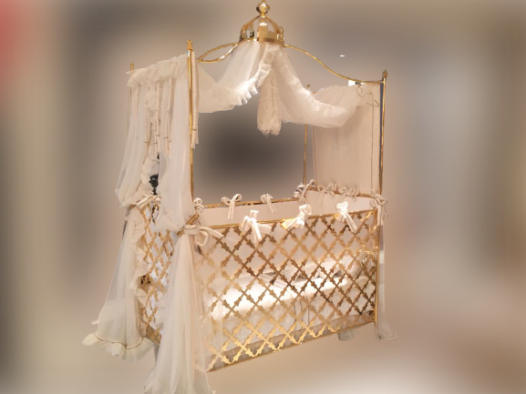 Golden crib on sale
