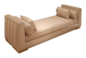 Contemporary Soft Velvet Upholstered Bench Signature